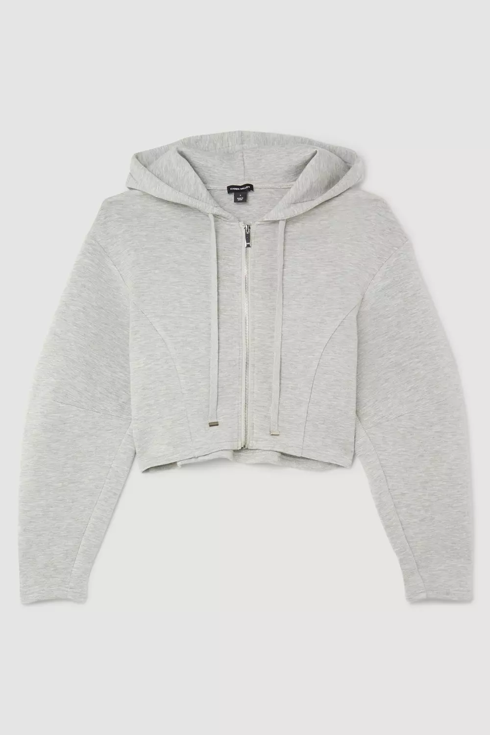 Grey cropped zip on sale up